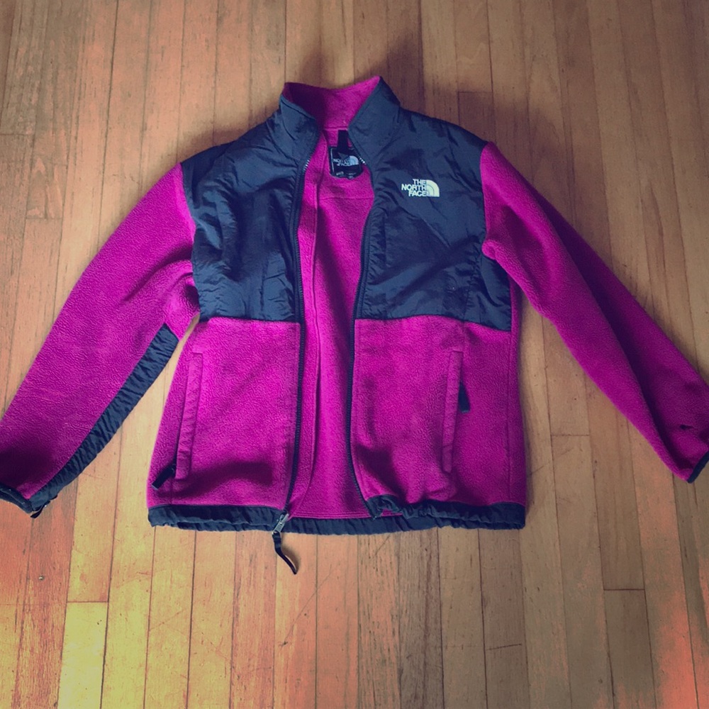 Magenta North Face Fleece.